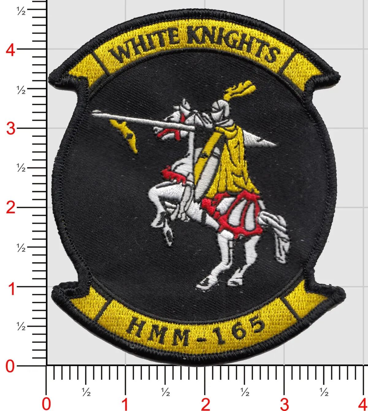 Officially Licensed Usmc Hmm-165 White Knights Patch 1