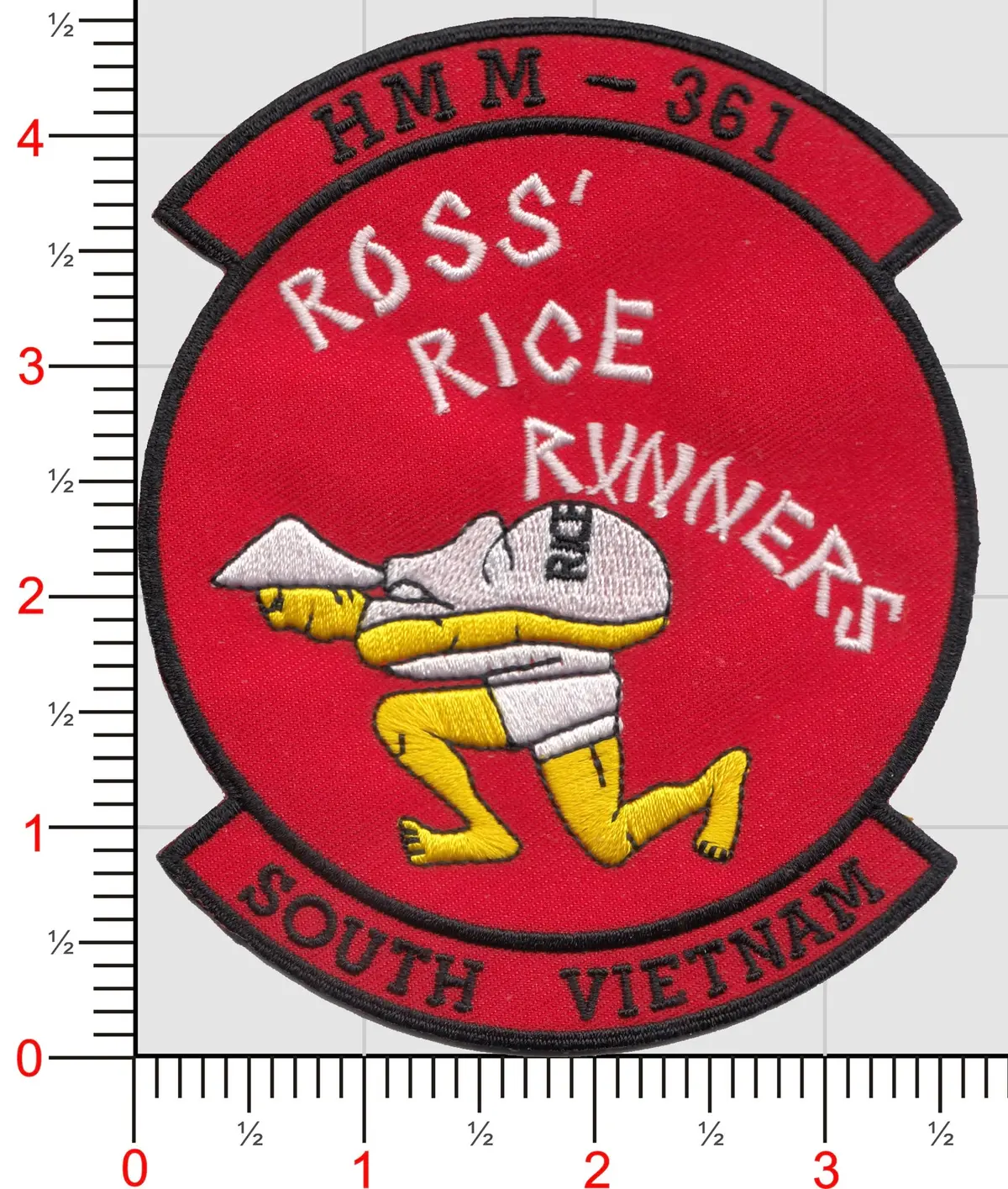Officially Licensed Hmm-361 Ross' Rice Runners Patch 1