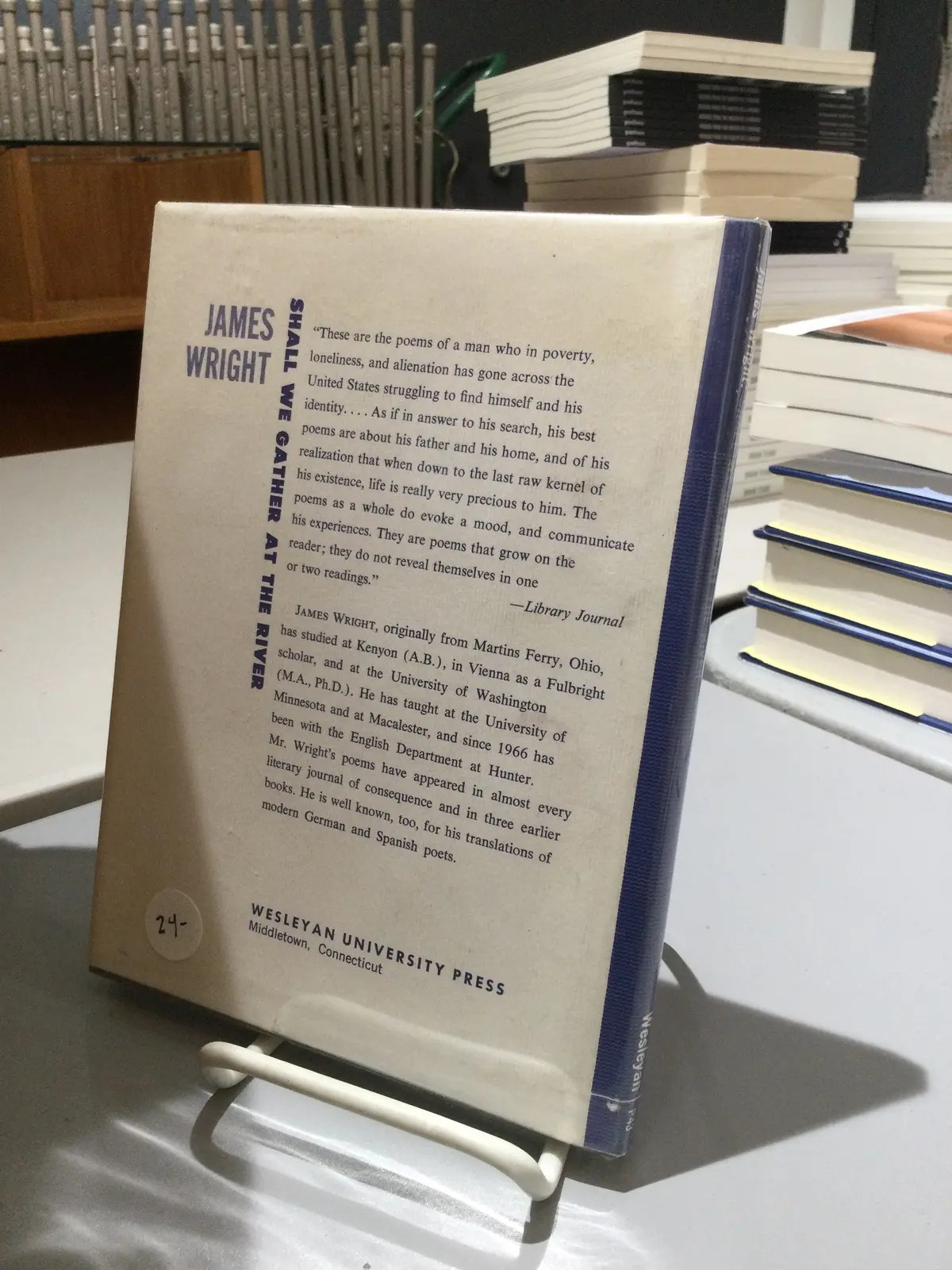Wright, James: Shall We Gather At The River [Used Hardcover] 1