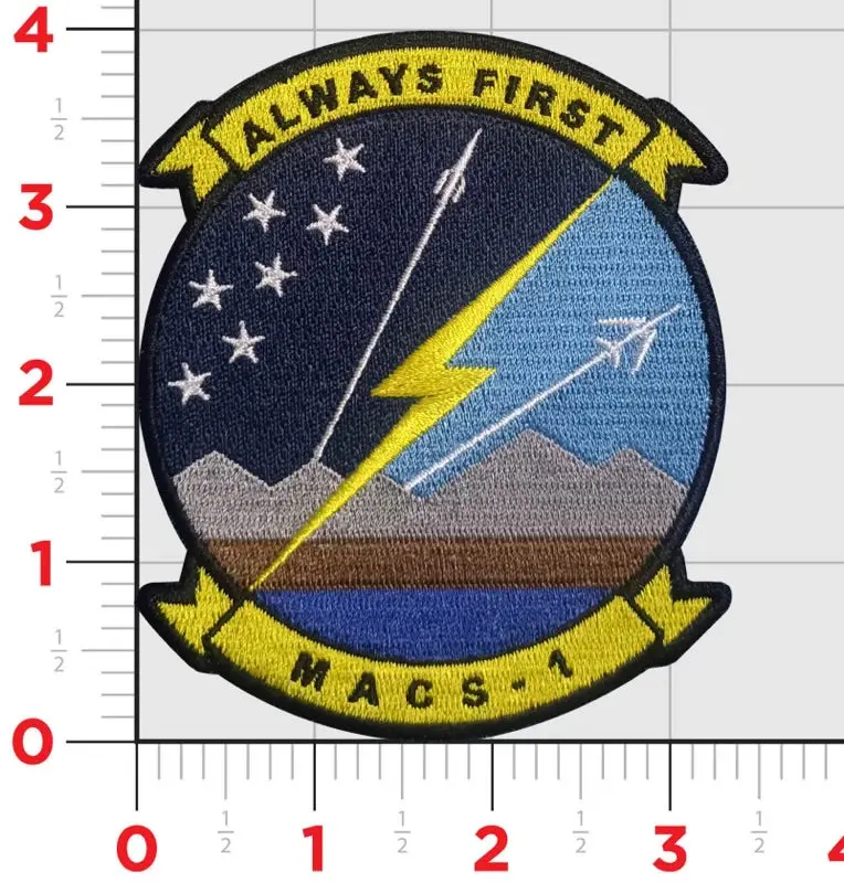 Officially Licensed Marine Air Control Group Macs-1 Patch 1
