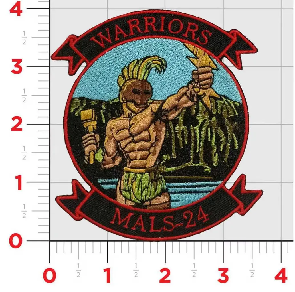Officially Licensed Usmc Mals-24 Warriors Patch 1