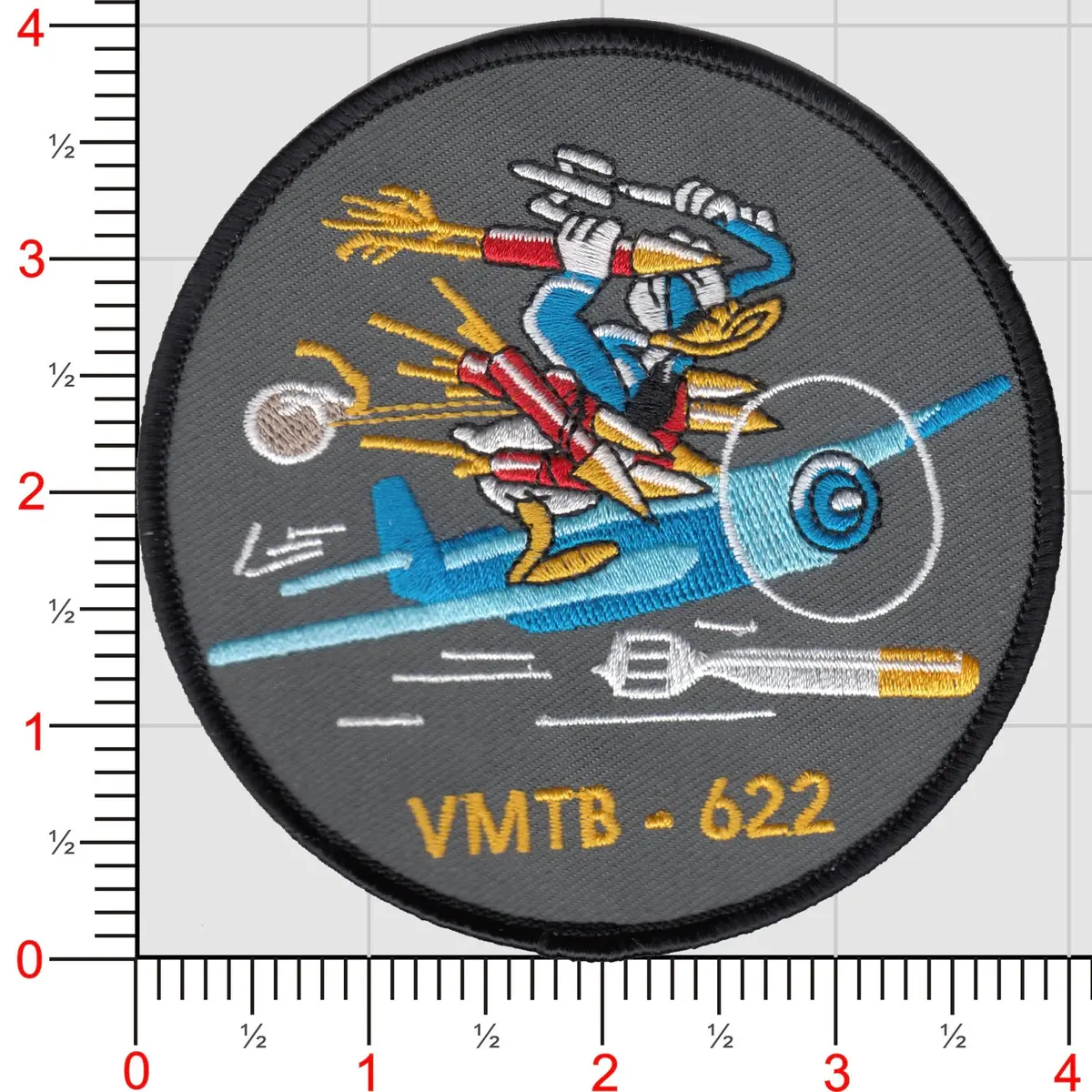 Officially Licensed Marine Torpedo Bombing Squadron Vmtb-622 Patch 1