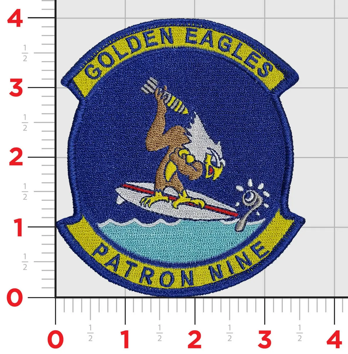 Officially Licensed Vp-9 Golden Eagles 2023 Squadron Patch 1