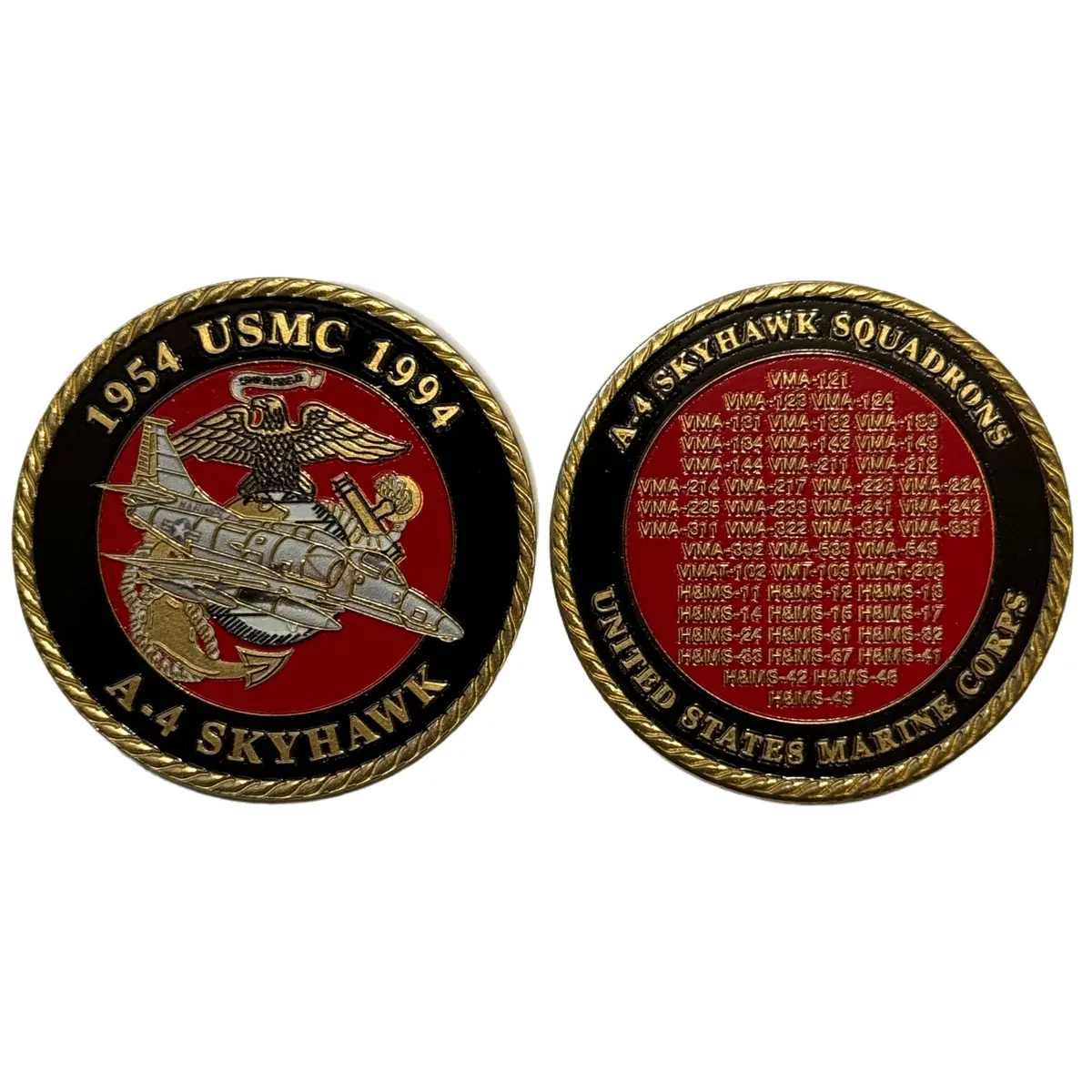 Officially Licensed Usmc A-4 Skyhawk Coin 1