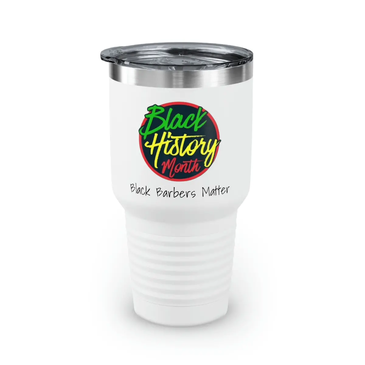 Black Barbers Matter Ringneck Tumbler, 30Oz 1