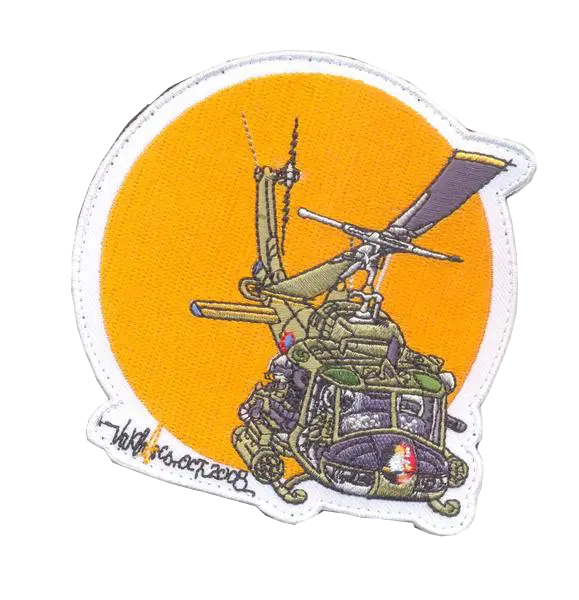 Uh-1 Huey Gunship Patch & Sticker 1