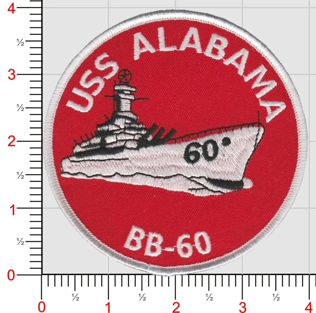 Uss Alabama Bb-60 Patch 1