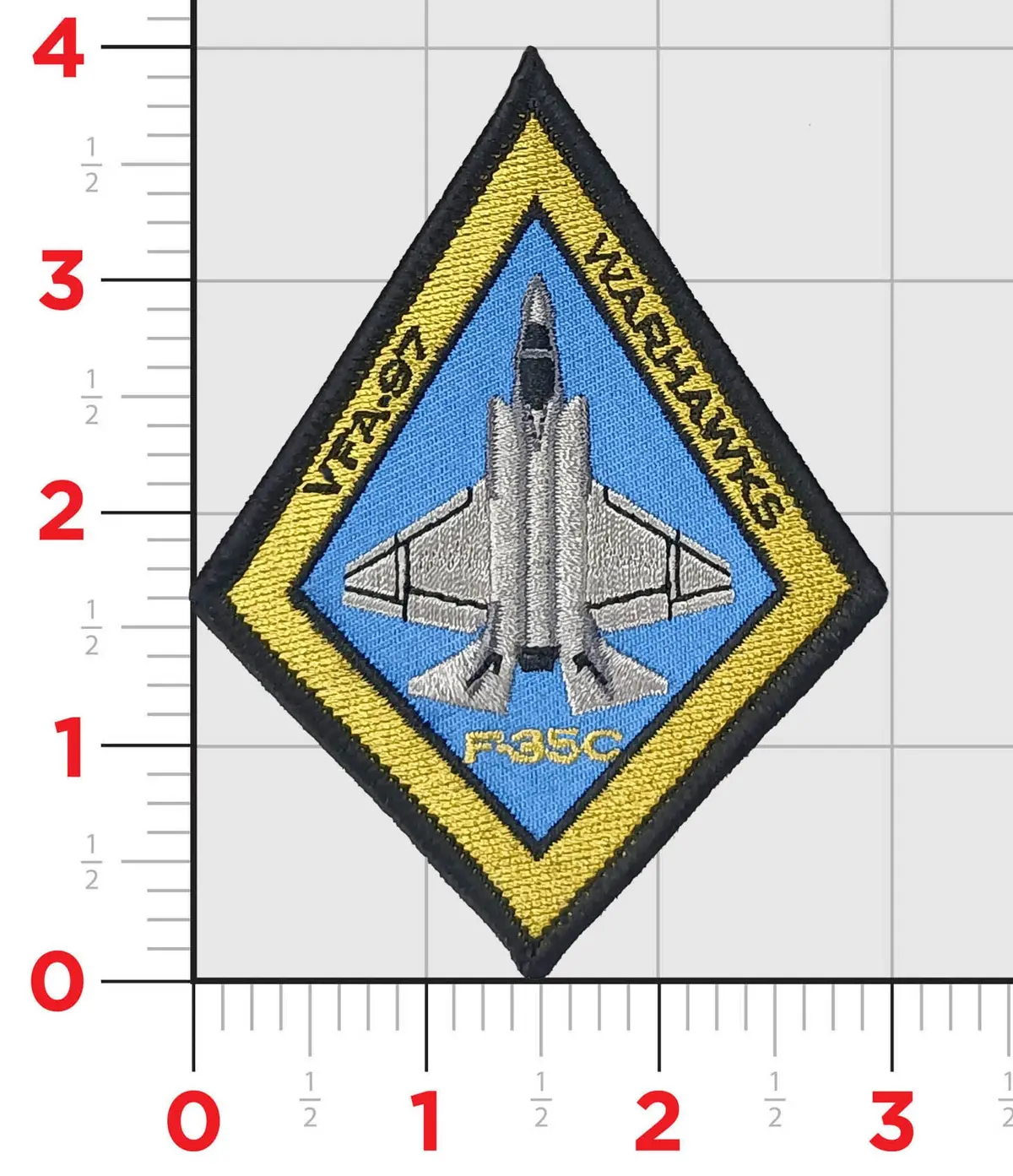 Official Vfa-97 Warhawks F-35 Shoulder Patch 1