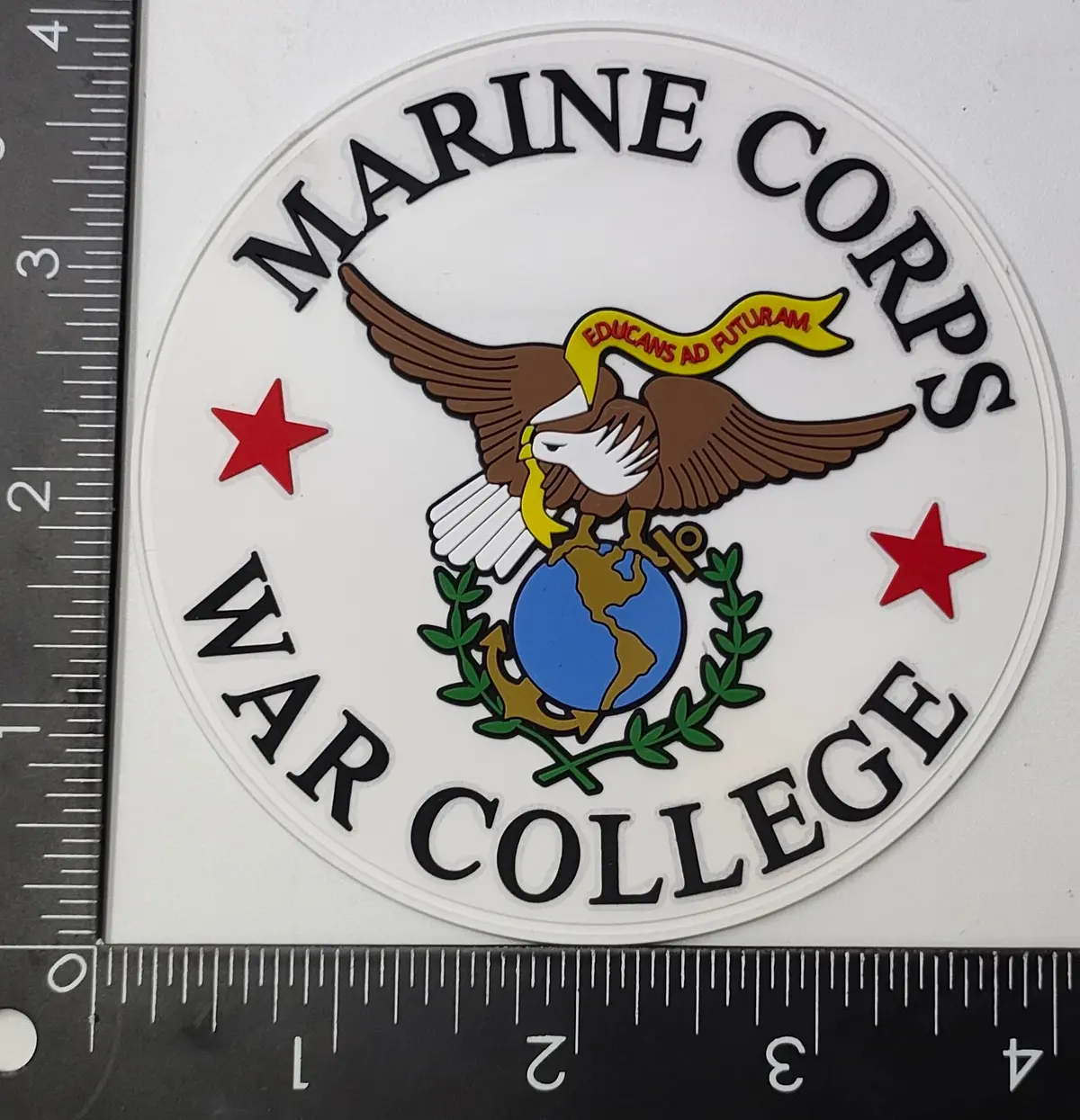 Officially Licensed Usmc War College Pvc Patch 1
