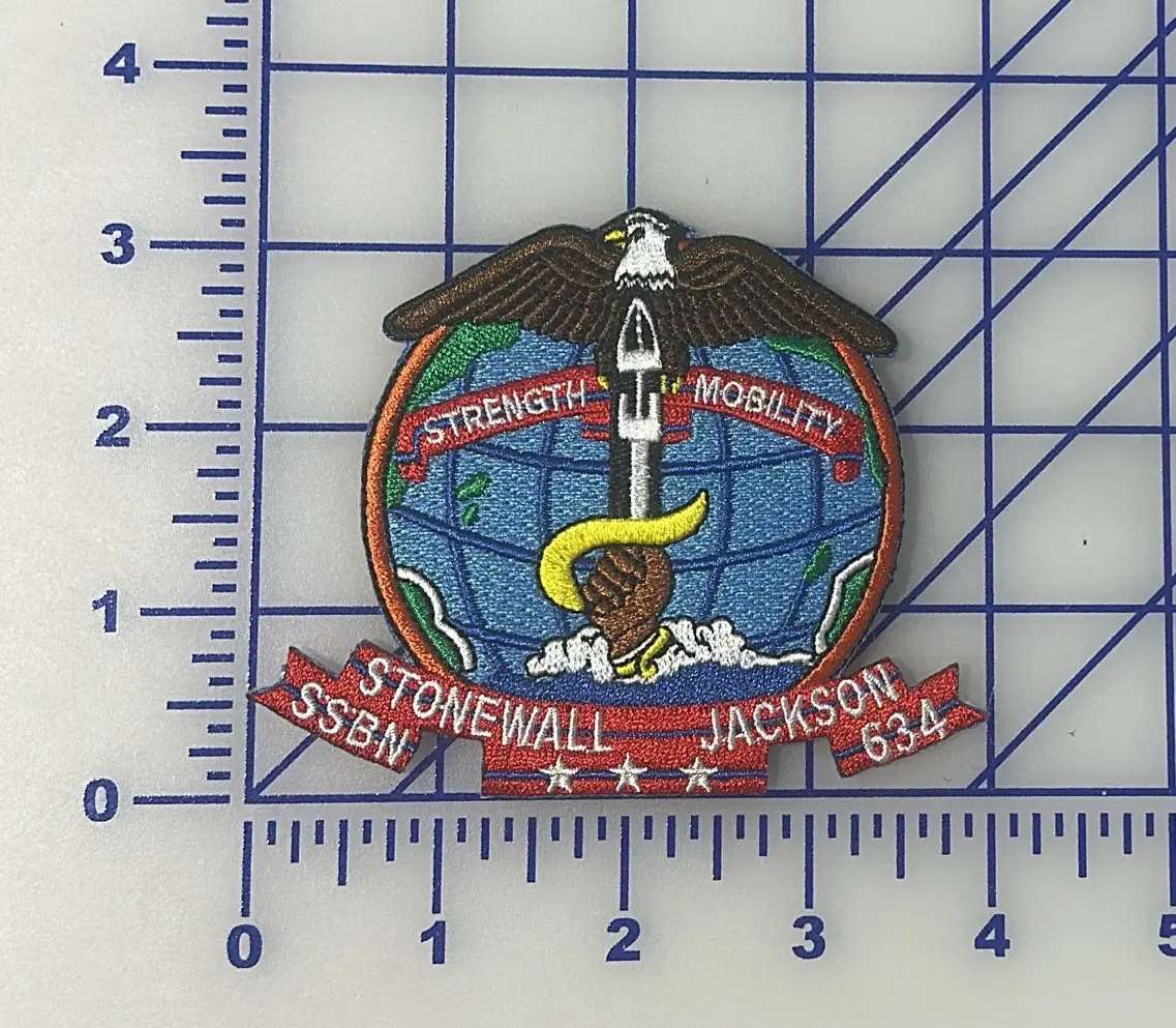 Officially Licensed Uss Stonewall Jackson Ssbn-634 Patch 1