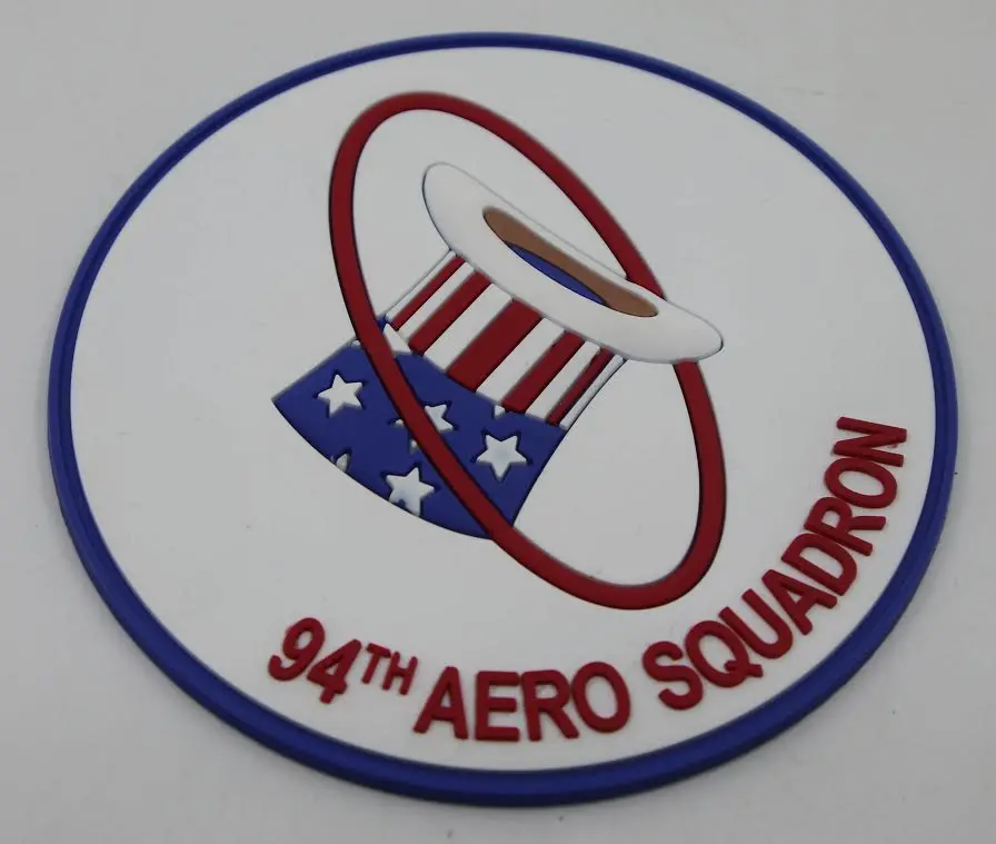 Ww1 94Th Aero Squadron Hat In The Ring  Pvc Patch 1