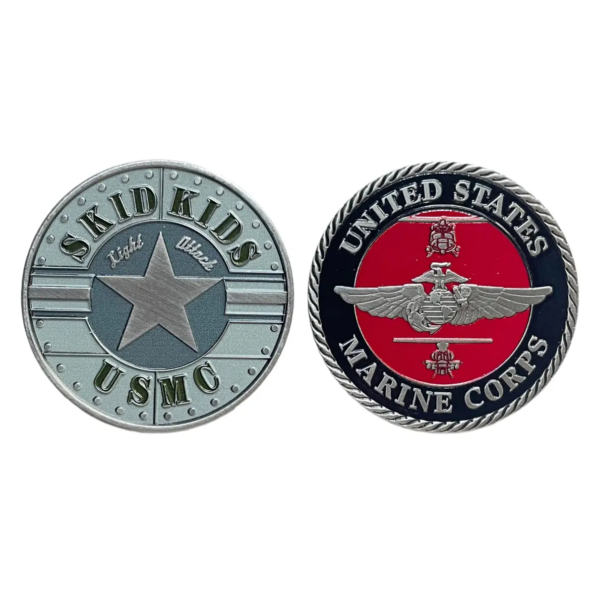 Officially Licensed Usmc  Skid Kids Coin 1