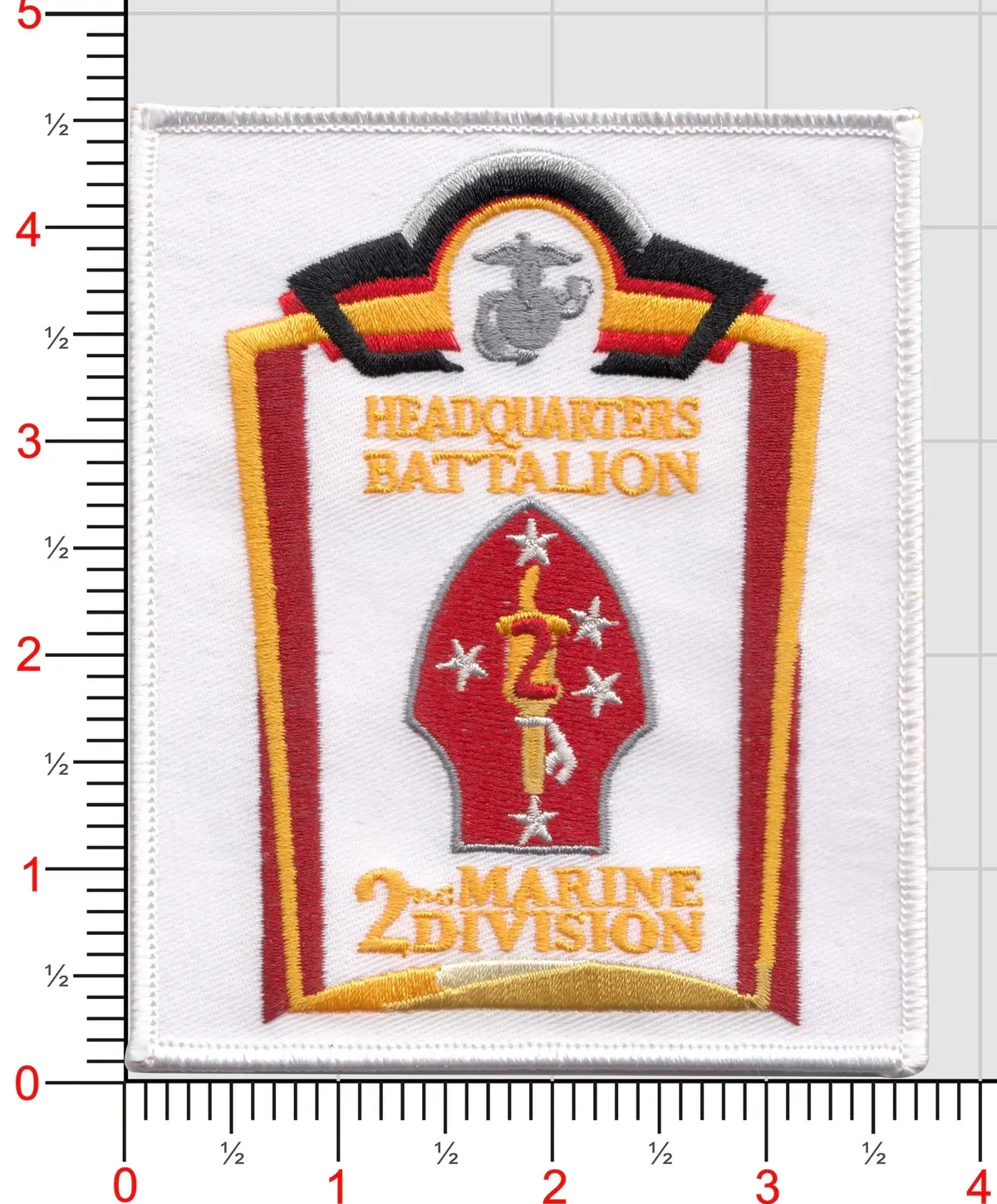 Officially Licensed Usmc Headquarters Battalion 2Nd Mardiv Patch 1