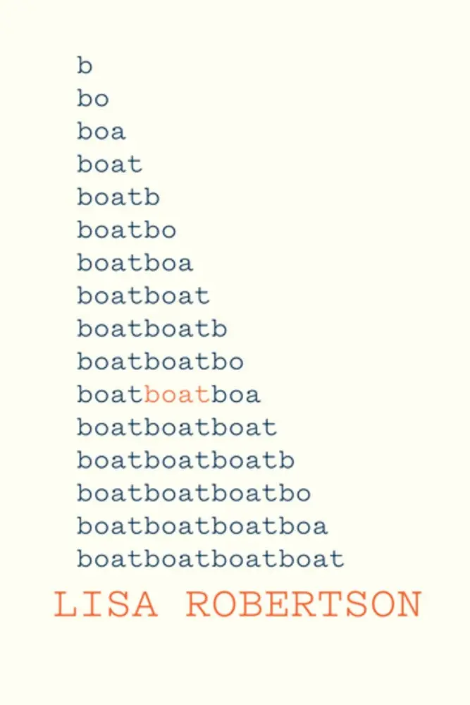 Robertson, Lisa: Boat 1