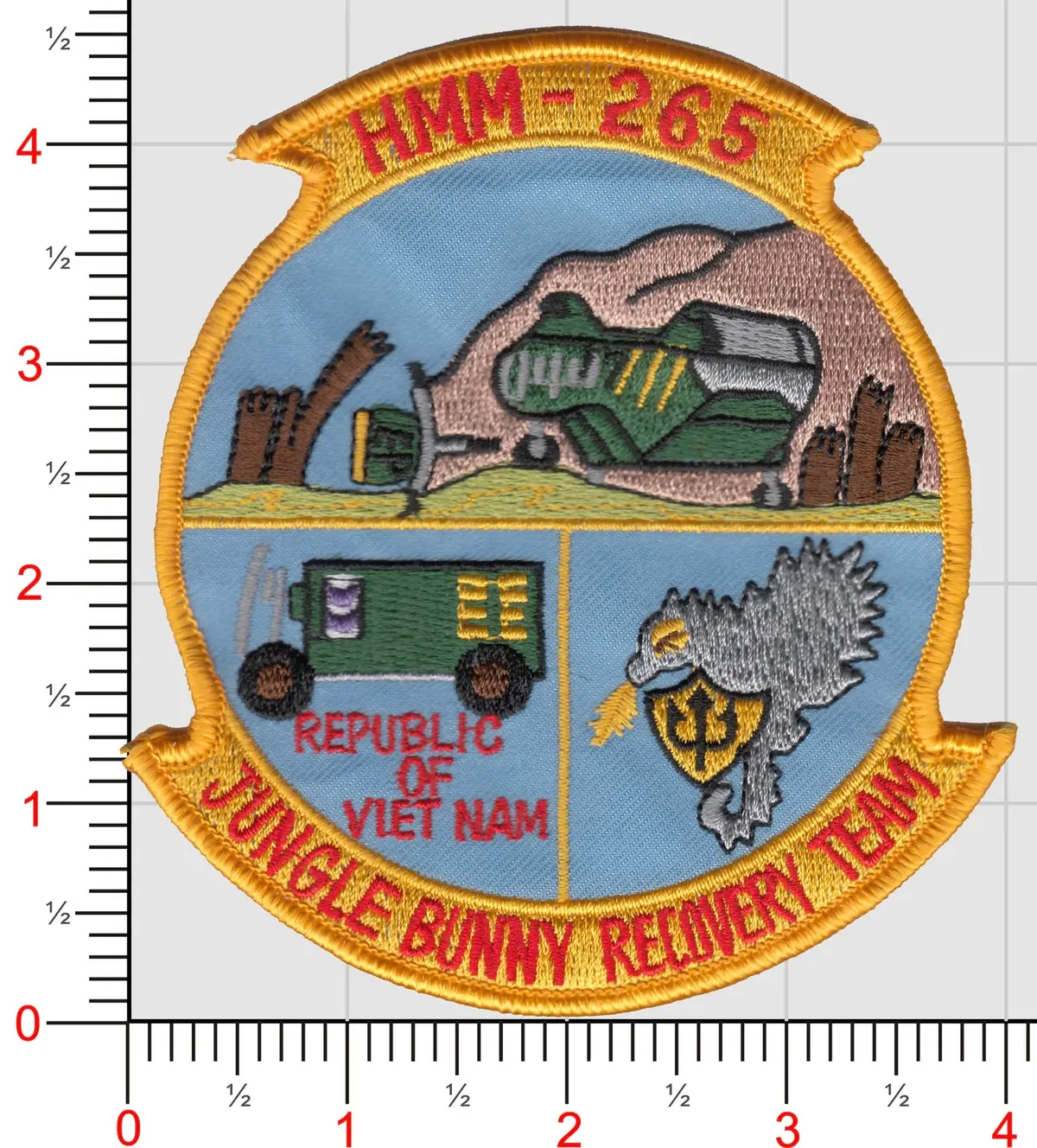 Officially Licensed Usmc Hmm 265 Patch 1