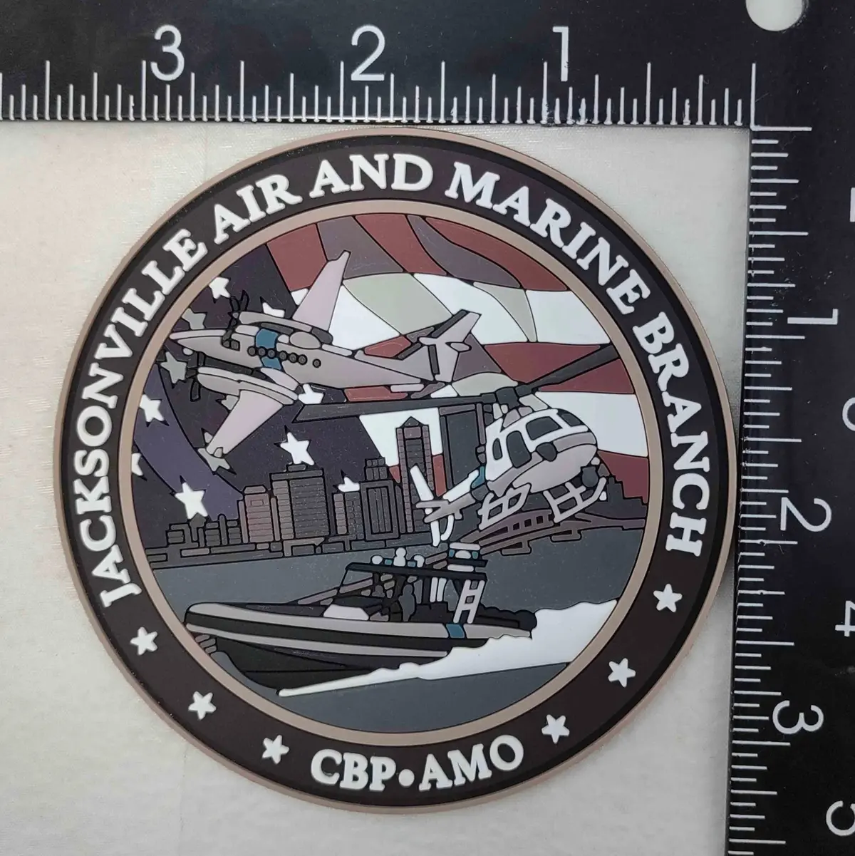Official Cbp Air & Marine Jacksonville Amo 2024 Pvc Patch 1