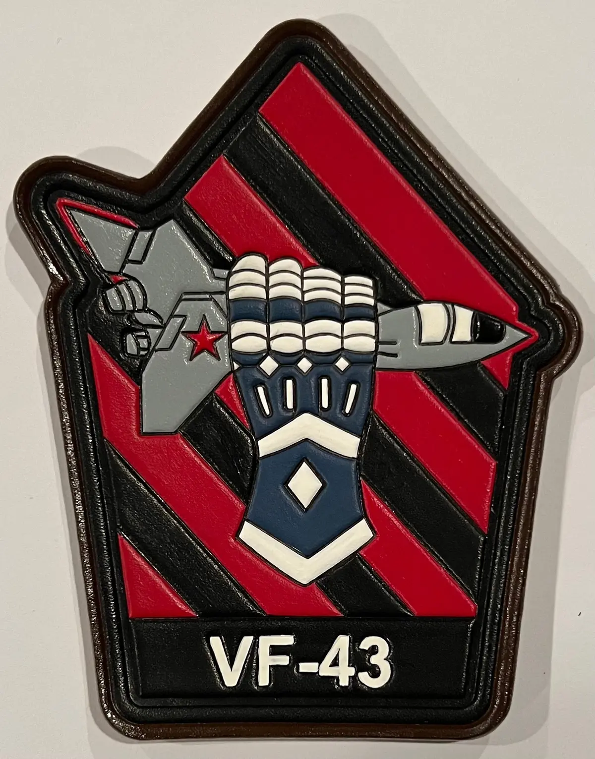 Officially Licensed Vf-43 Challengers Leather Patch 1