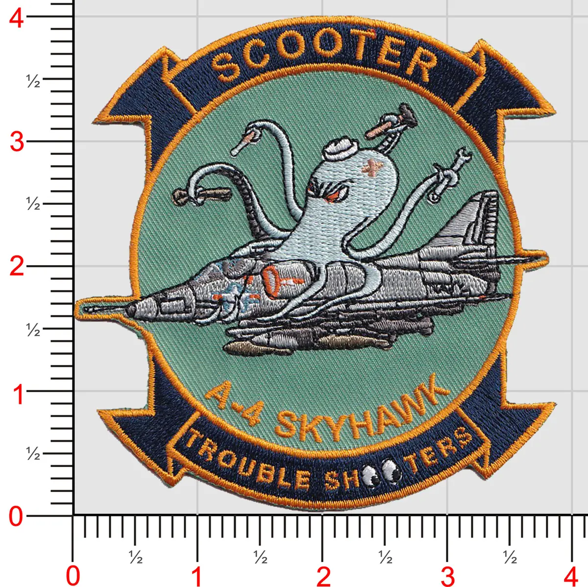 Us Navy A-4 Skyhawk "Scooter Trouble Shooter" Patch 1