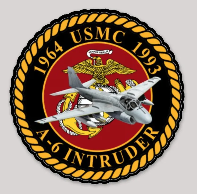 Officially Licensed Usmc A-6 Intruder Sticker 1