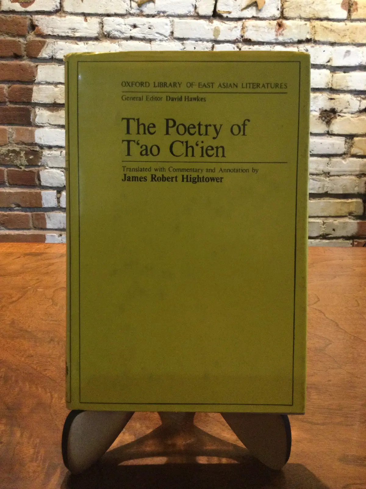 Hawkes, David (Ed.) / Hightower, James Robert (Tr.): The Poetry Of T'ao Ch'ien [Used Hardcover] 1