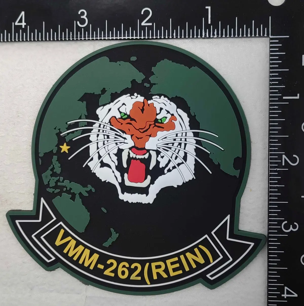 Officially Licensed Vmm-262 Flying Tigers Rein Pvc Patch 1