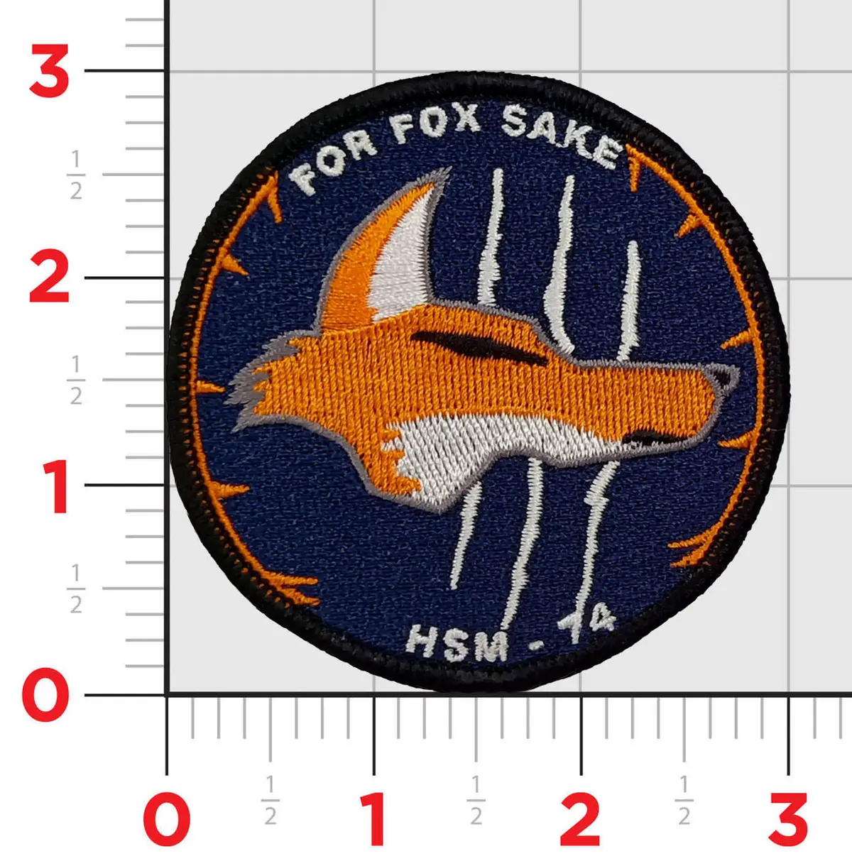 Hsm-74 Swamp Fox For Fox Sake Shoulder Patches 1