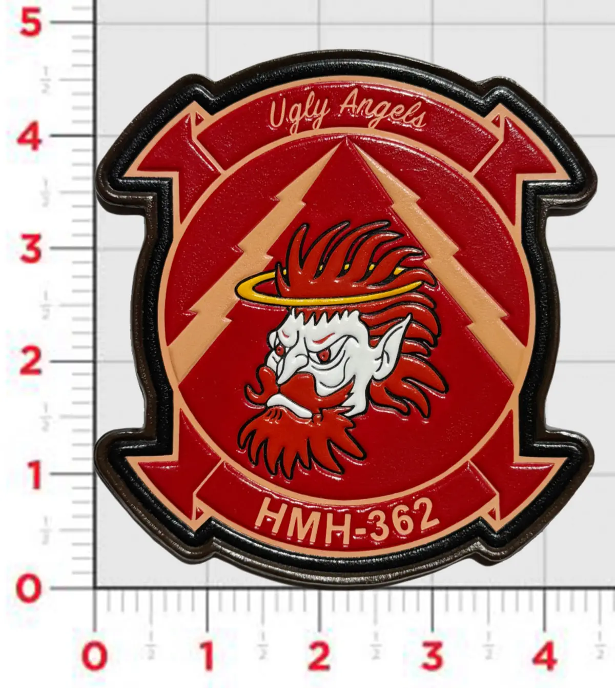 Officially Licensed Hmh-362 Ugly Angels Leather 1996 Patches 1