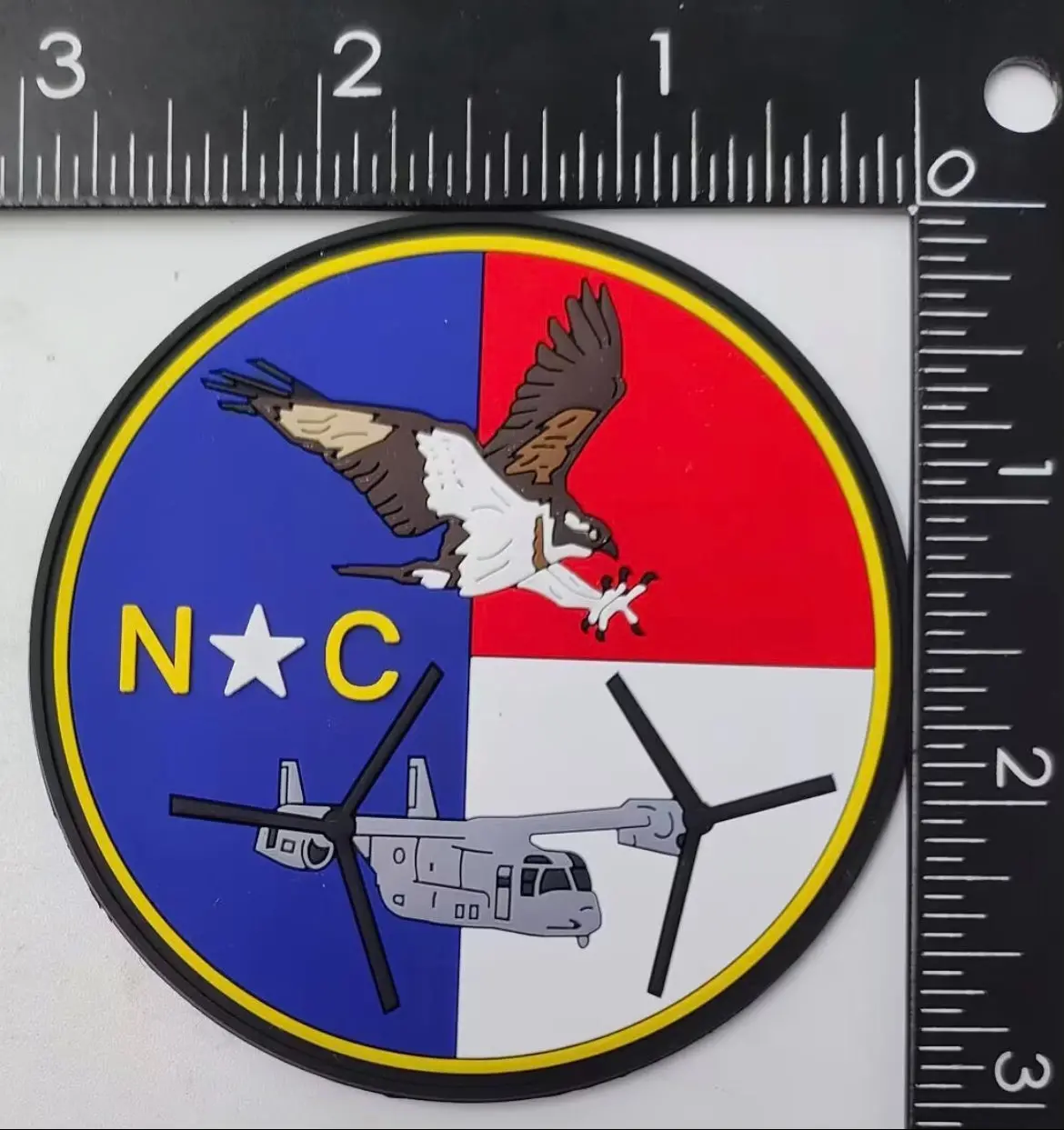V-22 Osprey North Carolina Pvc Shoulder Patch 1
