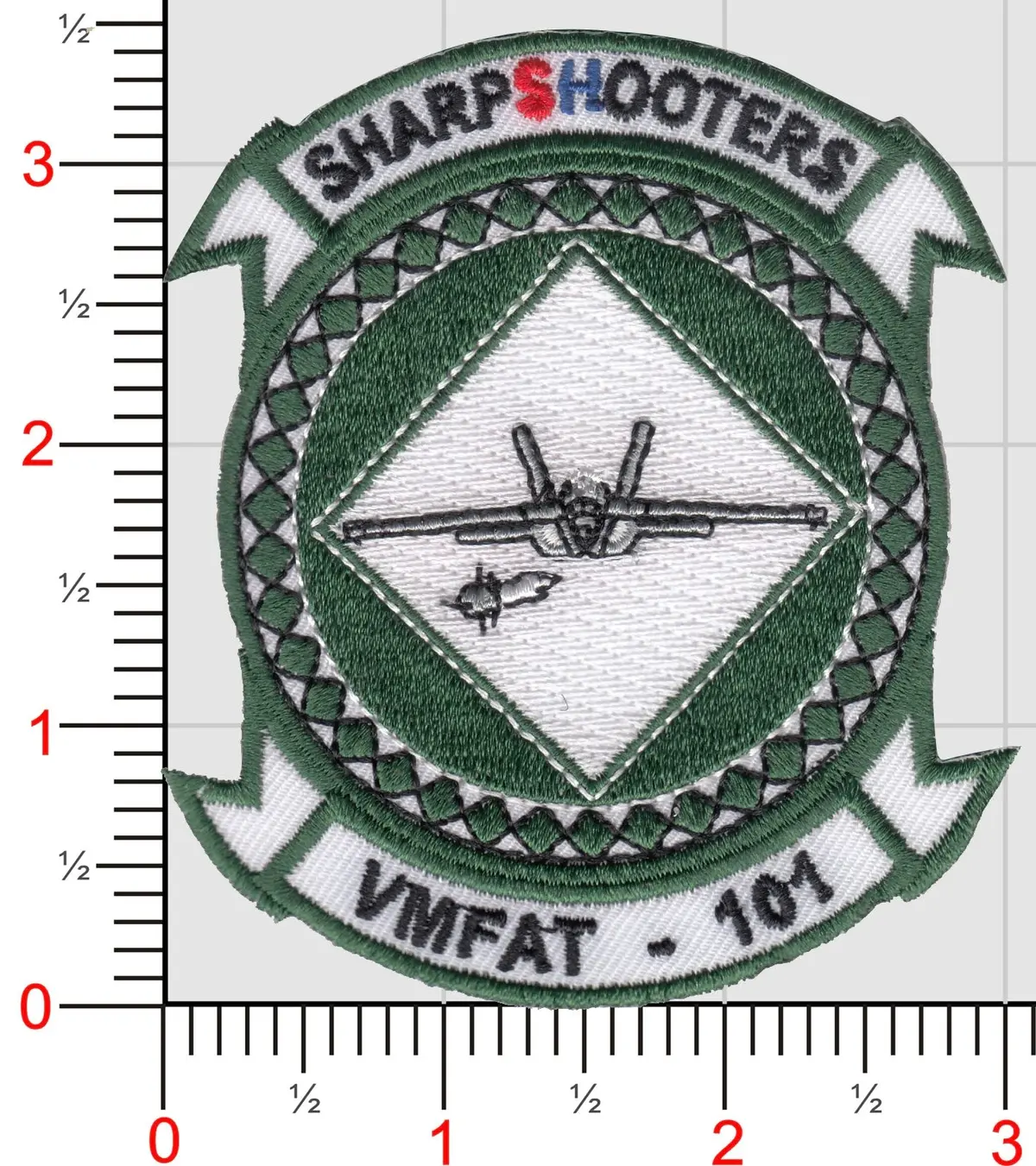 Officially Licensed Usmc Vmfat-101 Sharpshooters Squadron Patch 1
