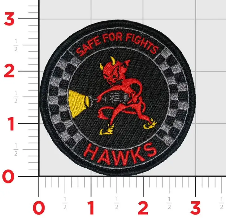 Official Vmfa-533 Hawks Black Mac Safe For Fight Shoulder Patch 1