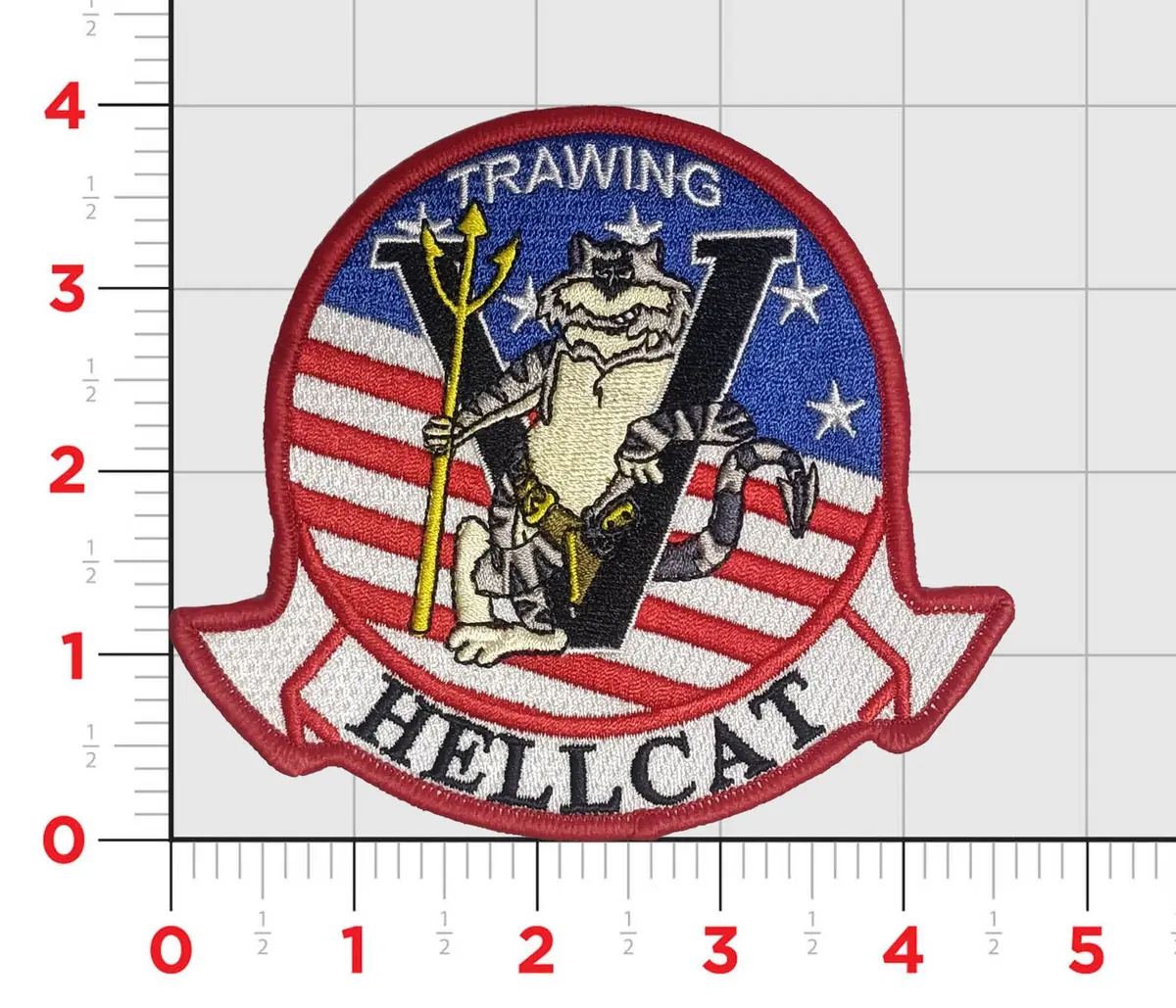 Officially Licensed Training Wing 5 Tw-5 Hellcat Patch 1