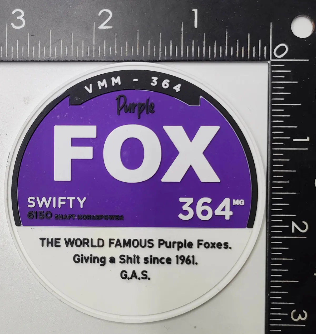 Official Vmm-364 Purple Fox Zyn Shoulder Patch 1
