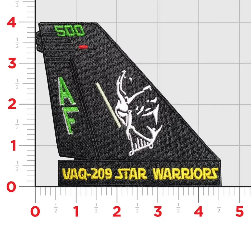 Official Vaq-209 Star Warriors Ea-18 Tail Flash Patch 1