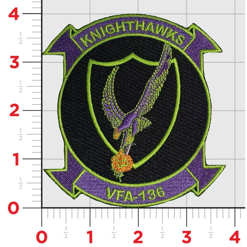 Official Vfa-136 Knighthawks Halloween Patch 1