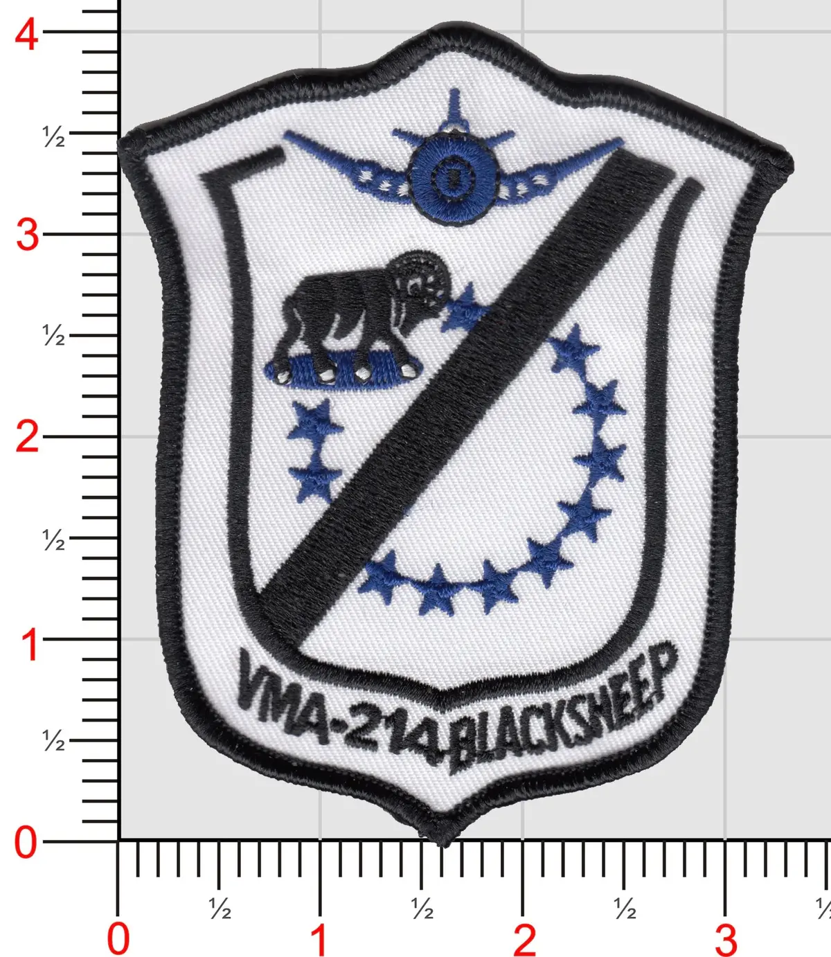 Officially Licensed Usmc Vma-214 Blacksheep Patch 1