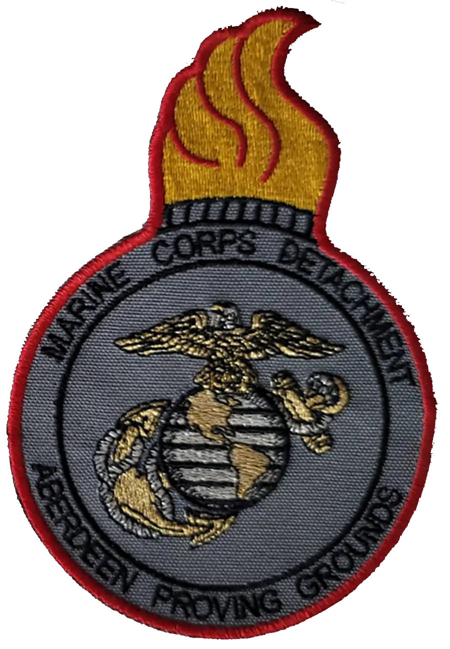 Officially Licensed Usmc Aberdeen Proving Grounds Marine Det Patch 1