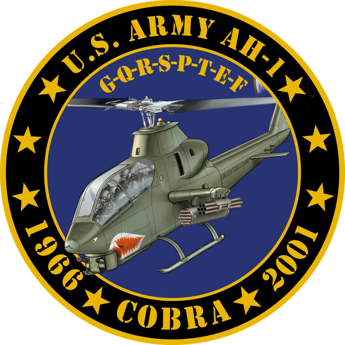 Us Army Ah-1 Cobra Tribute Sticker 1