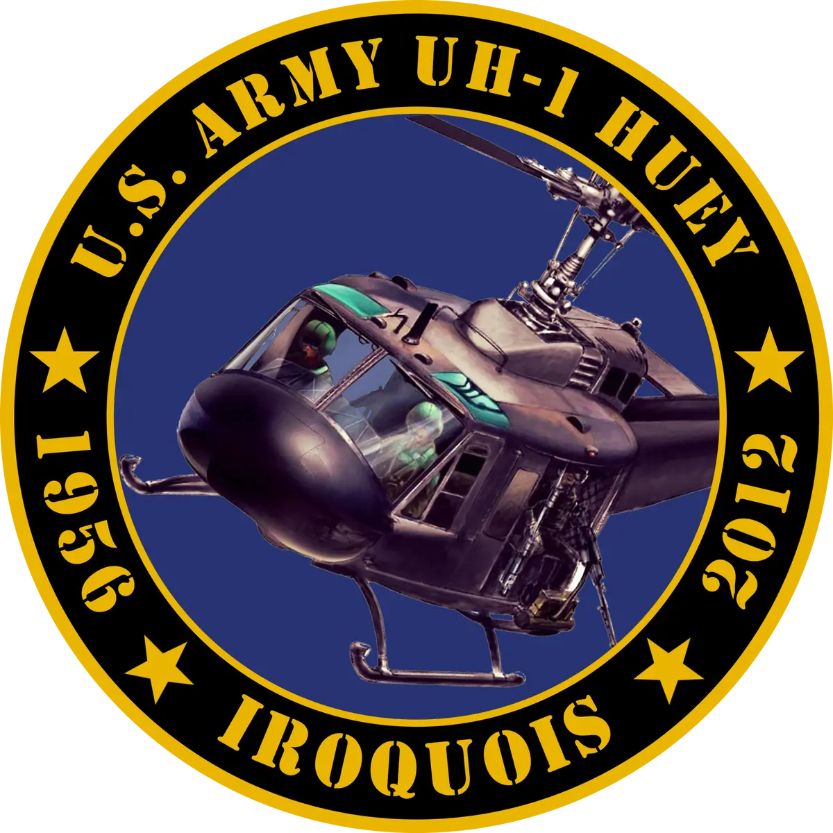 Us Army Uh-1 Huey Tribute Sticker 1