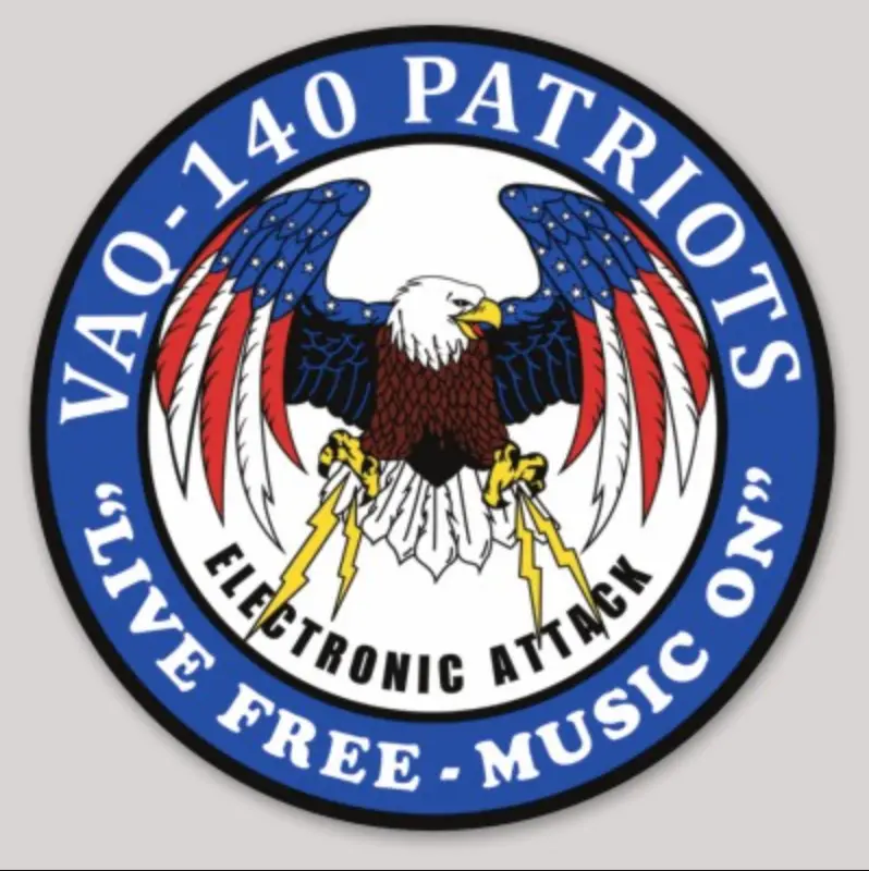 Official Vaq-140 Patriots Freedom Sticker 1