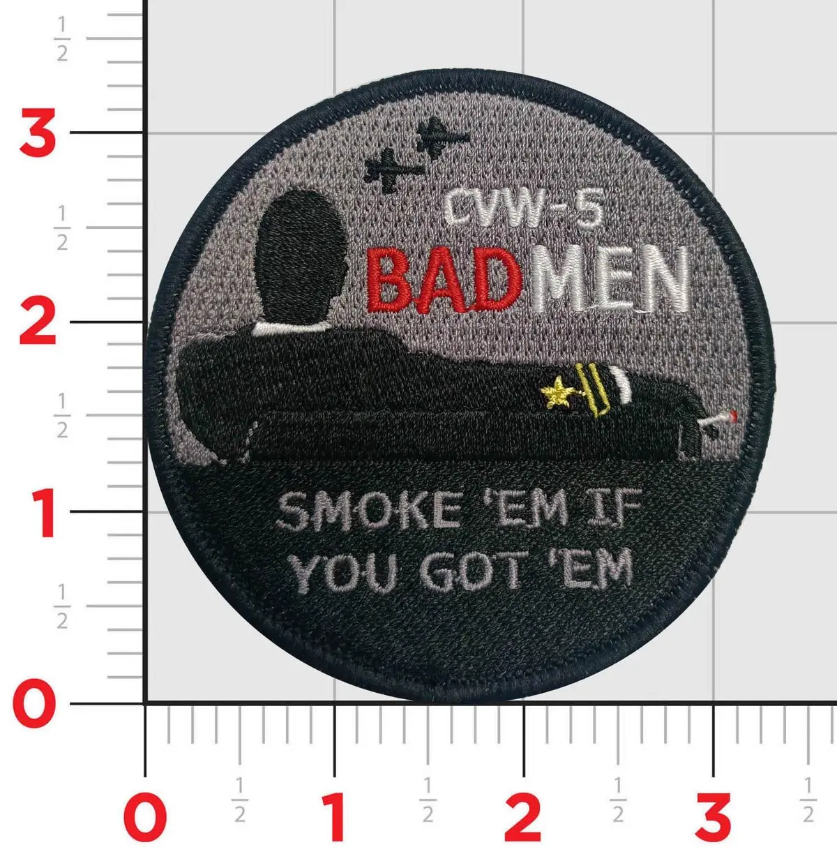Official Cvw-5 Bad Men Shoulder Patch 1