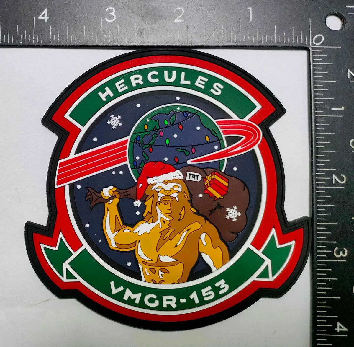 Official Vmgr-153 Hercules Toys For Tots Christmas Patch 1