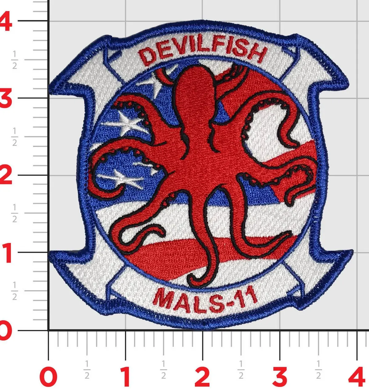 Official Mals-11 Devilfish 4Th Of July Patch 1