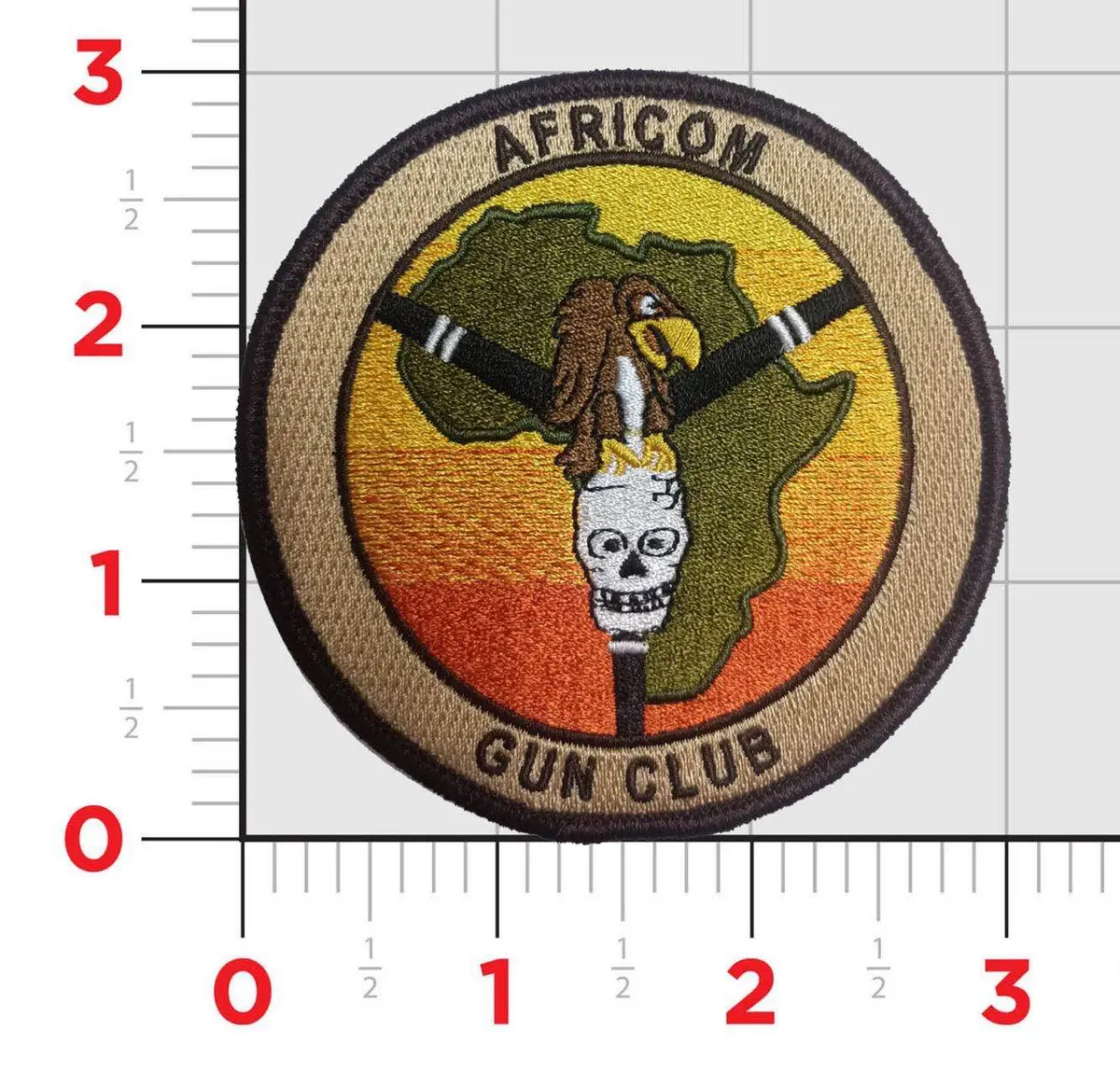 Official Vmm-164 Africom Gun Club Shoulder Patch 1