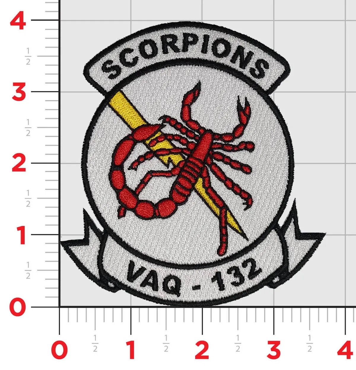 Officially Licensed Vaq-132 Scorpions Squadron Patch 1