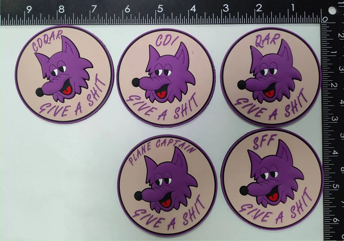 Official Vmm-364 Purple Fox Pvc Qual Patches 1