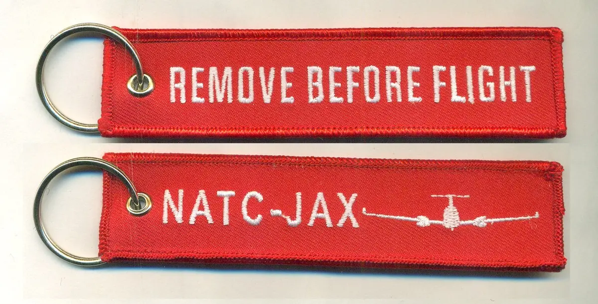 Official Cbp Natc- Jax King Air 350 Remove Before Flight Key Ring (Cbp) 1