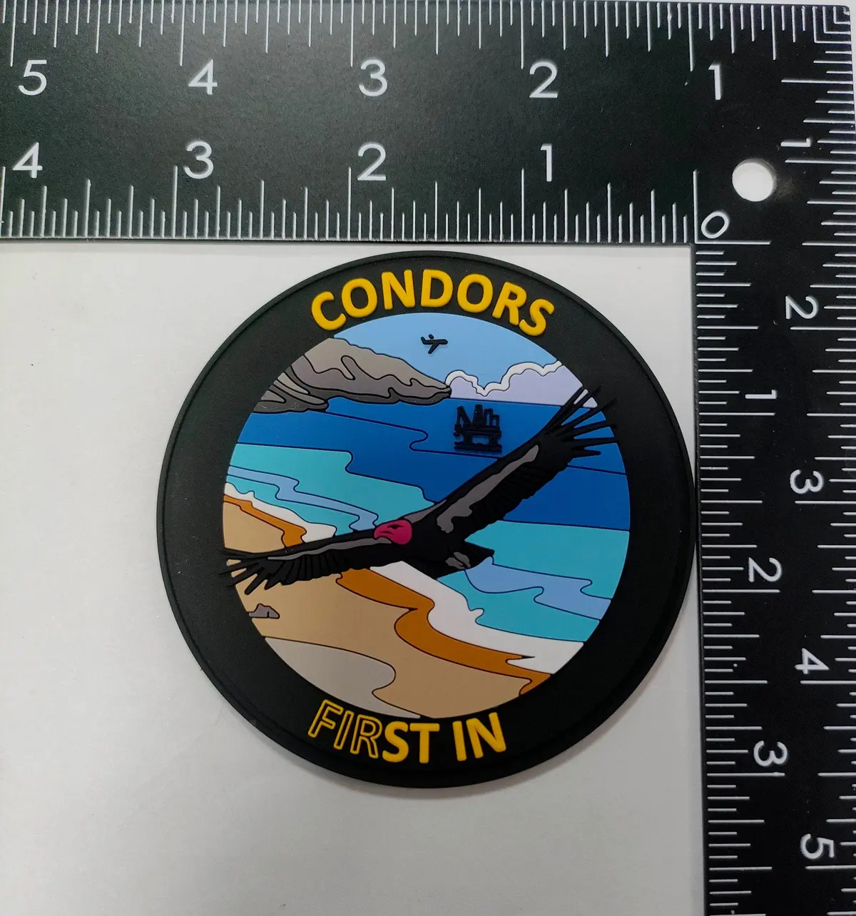 Official Hmh-464 Condors Pvc First In Shoulder Patch 1