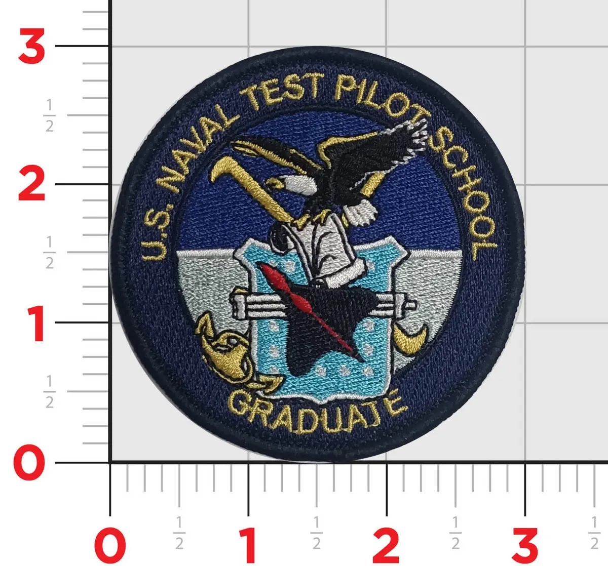 Officially Licensed Us Navy Test Pilot School Usntps Graduate Shoulder Patch 1