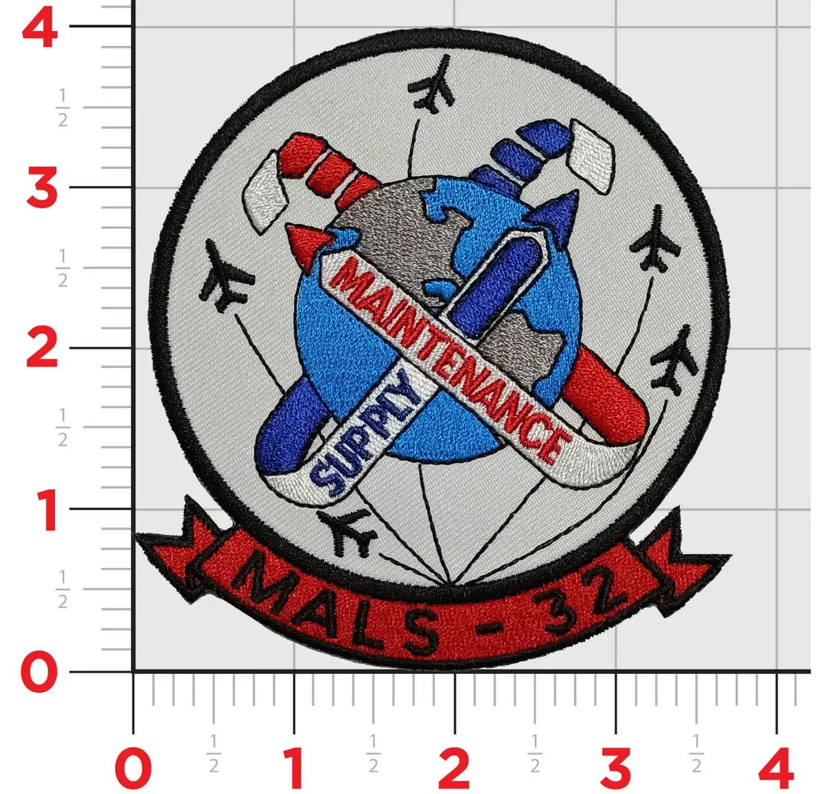 Officially Licensed Usmc  Mals-32 Squadron Patch 1