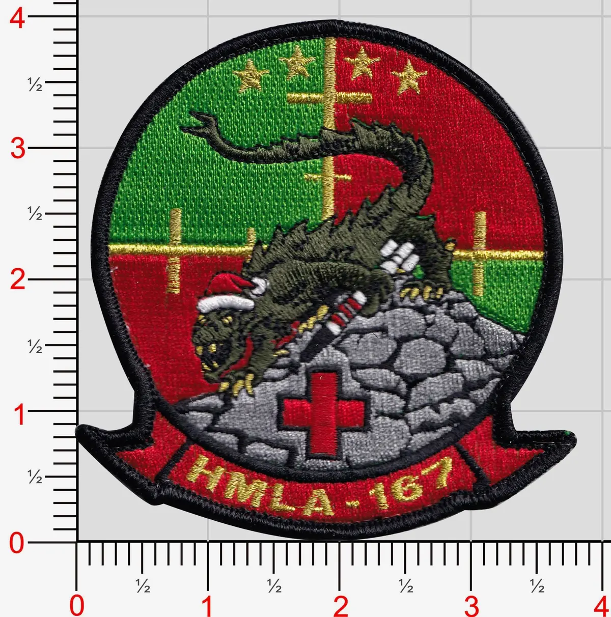 Official Hmla-167 Warriors Christmas Patch 1